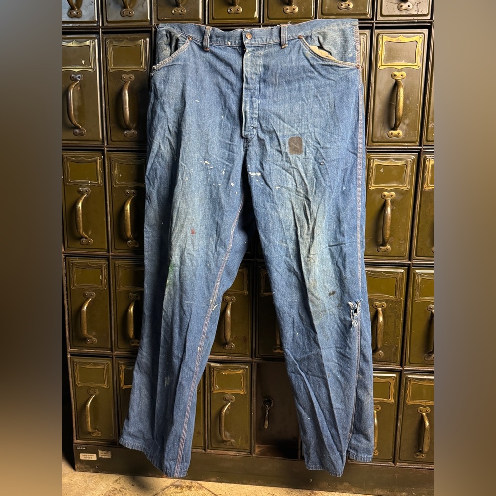 RARE Vintage 1950’s Big Mac Men's Blue Jeans; 36x30